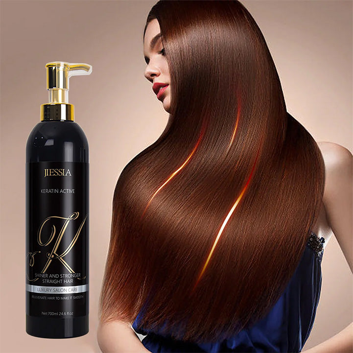 Jiessia Keratin Active Solution Smoothing Straightening Keratin Hair - Buy Online in Pakistan at Cosmia.pk