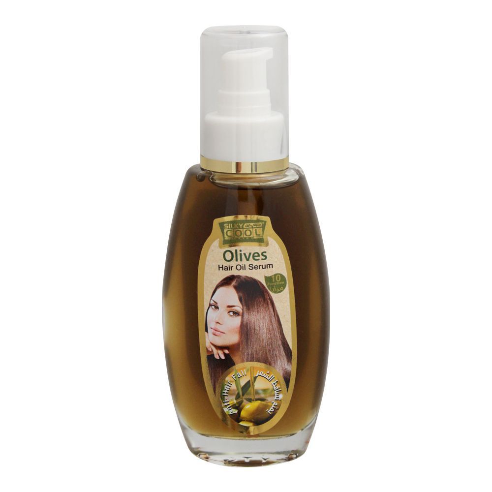 Silky Cool Extra Anti-Hairfall Olives Hair Oil Serum 100ml - Buy Online in Pakistan at Cosmia.pk