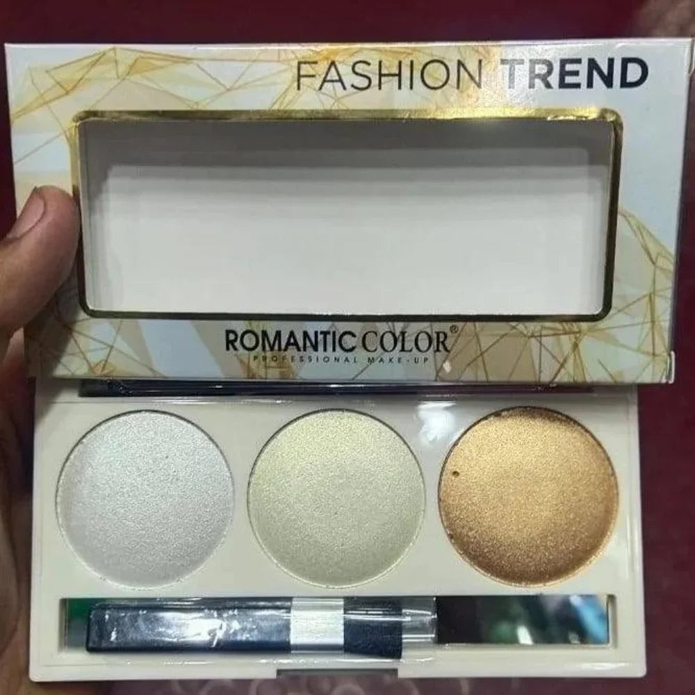 3 in 1 Fashion Trend-Blusher and Highlighter Makeup Kit - Buy Online in Pakistan at Cosmia.pk