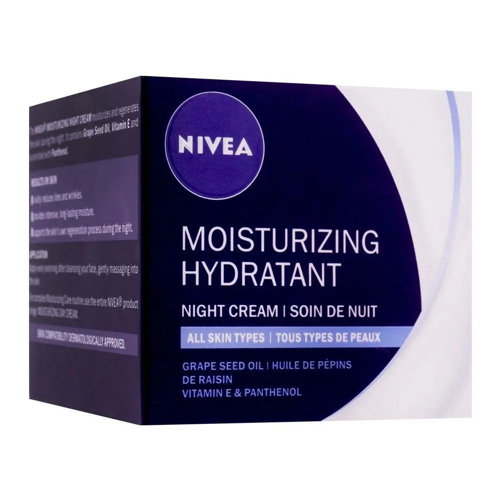 Nivea Moisturizing Hydrant Night Cream - 50ml - Buy Online in Pakistan at Cosmia.pk