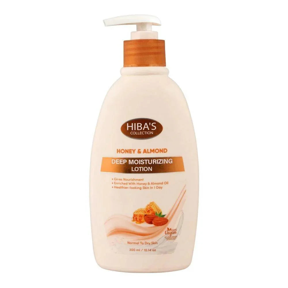 Hiba's Collection Honey & Almond Deep Moisturizing Lotion - 300ml - Buy Online in Pakistan at Cosmia.pk
