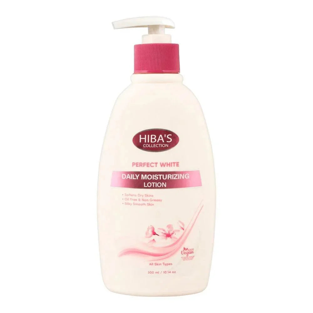 Hiba's Collection Perfect White Daily Moisturizing Lotion - 300ml - Buy Online in Pakistan at Cosmia.pk