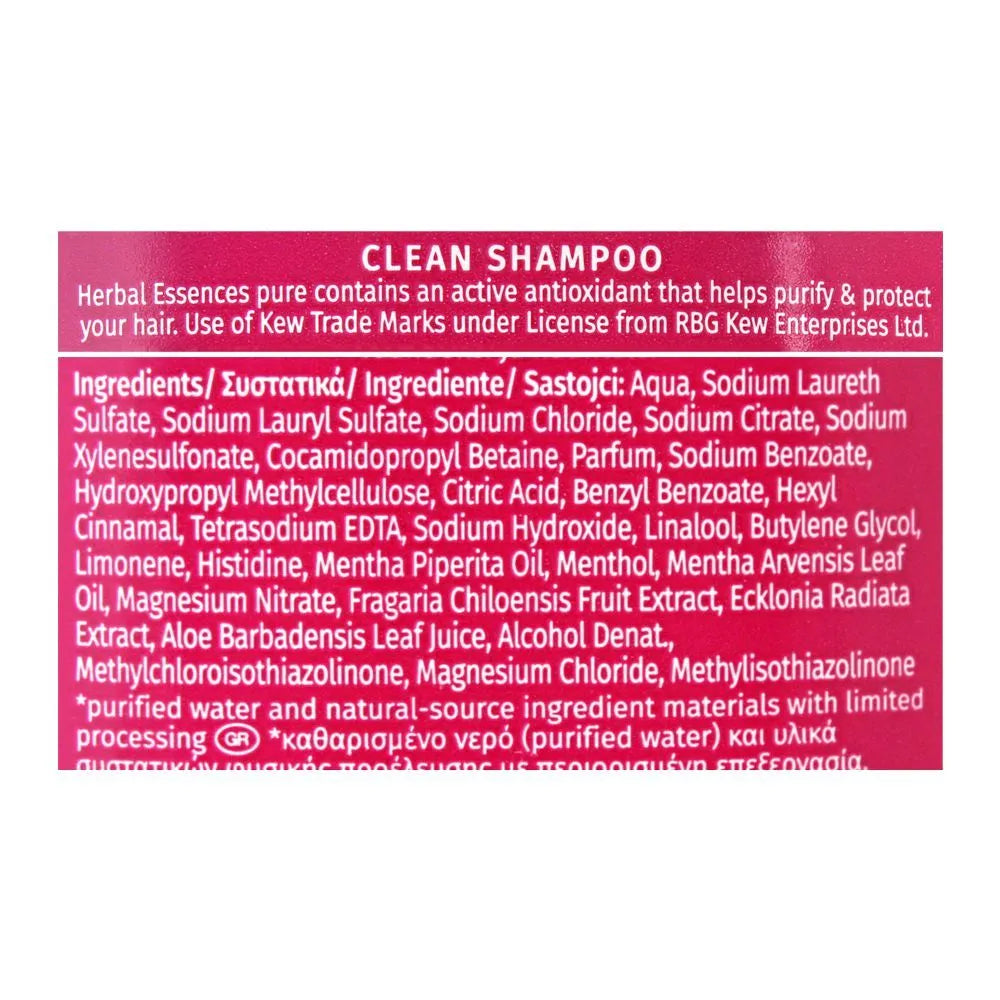 Herbal Essences Bio:Renew Pure White Strawberry & Sweet Mint Clean Volumizing Shampoo – 400 ml - Buy Online in Pakistan at Cosmia.pk
