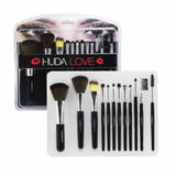 HudaLove 12‑Piece Cosmetic Brush Set – Premium Makeup Tools - Buy Online in Pakistan at Cosmia.pk