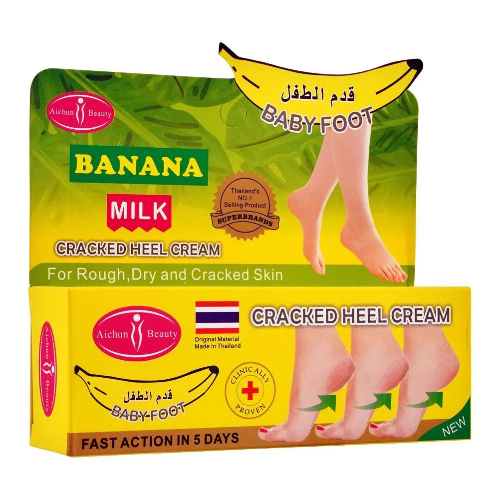 Aichun Beauty Banana Heel Milk Foot Cream - 80g - Buy Online in Pakistan at Cosmia.pk