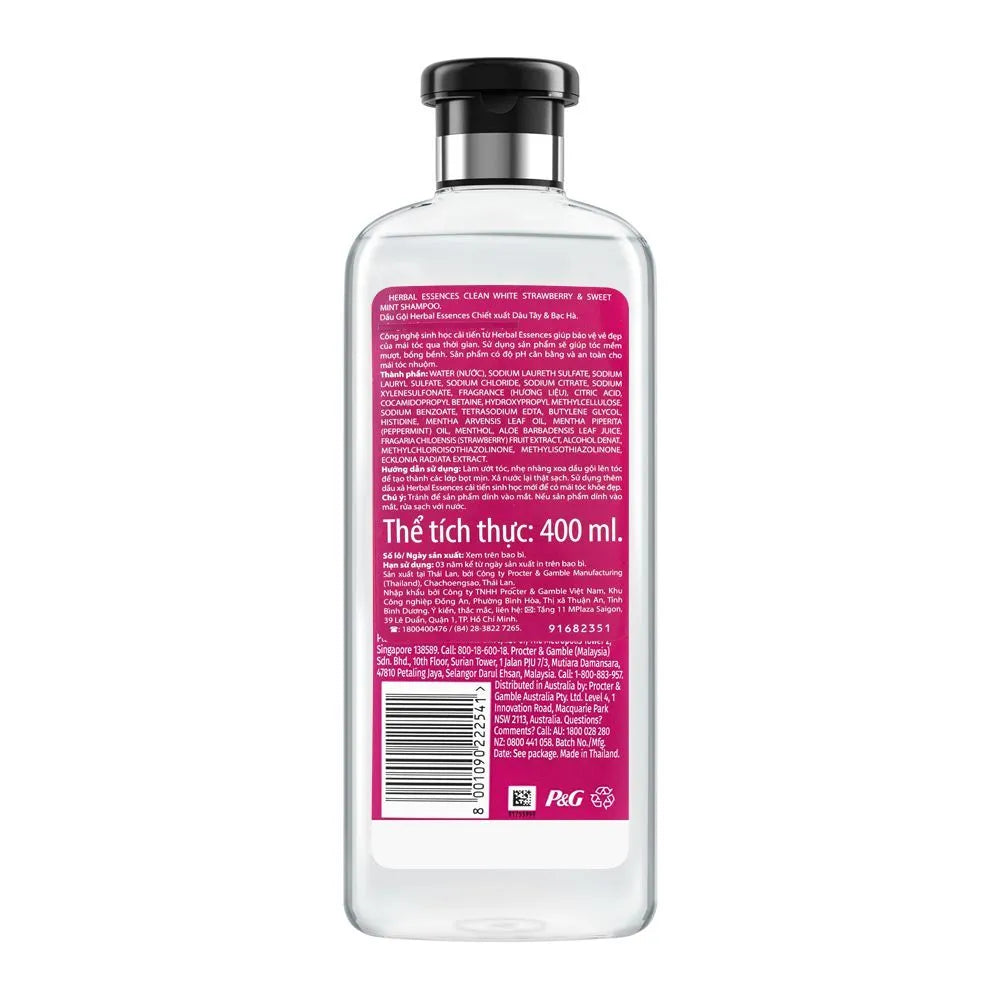 Herbal Essences Bio:Renew Pure White Strawberry & Sweet Mint Clean Volumizing Shampoo – 400 ml - Buy Online in Pakistan at Cosmia.pk