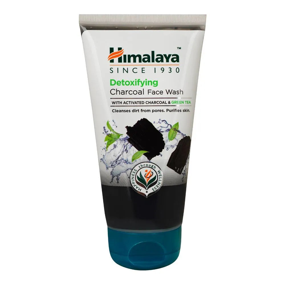Himalaya Detoxifying Charcoal & Green Tea Face Wash, Cleanses Pores & Purifies Skin - Buy Online in Pakistan at Cosmia.pk
