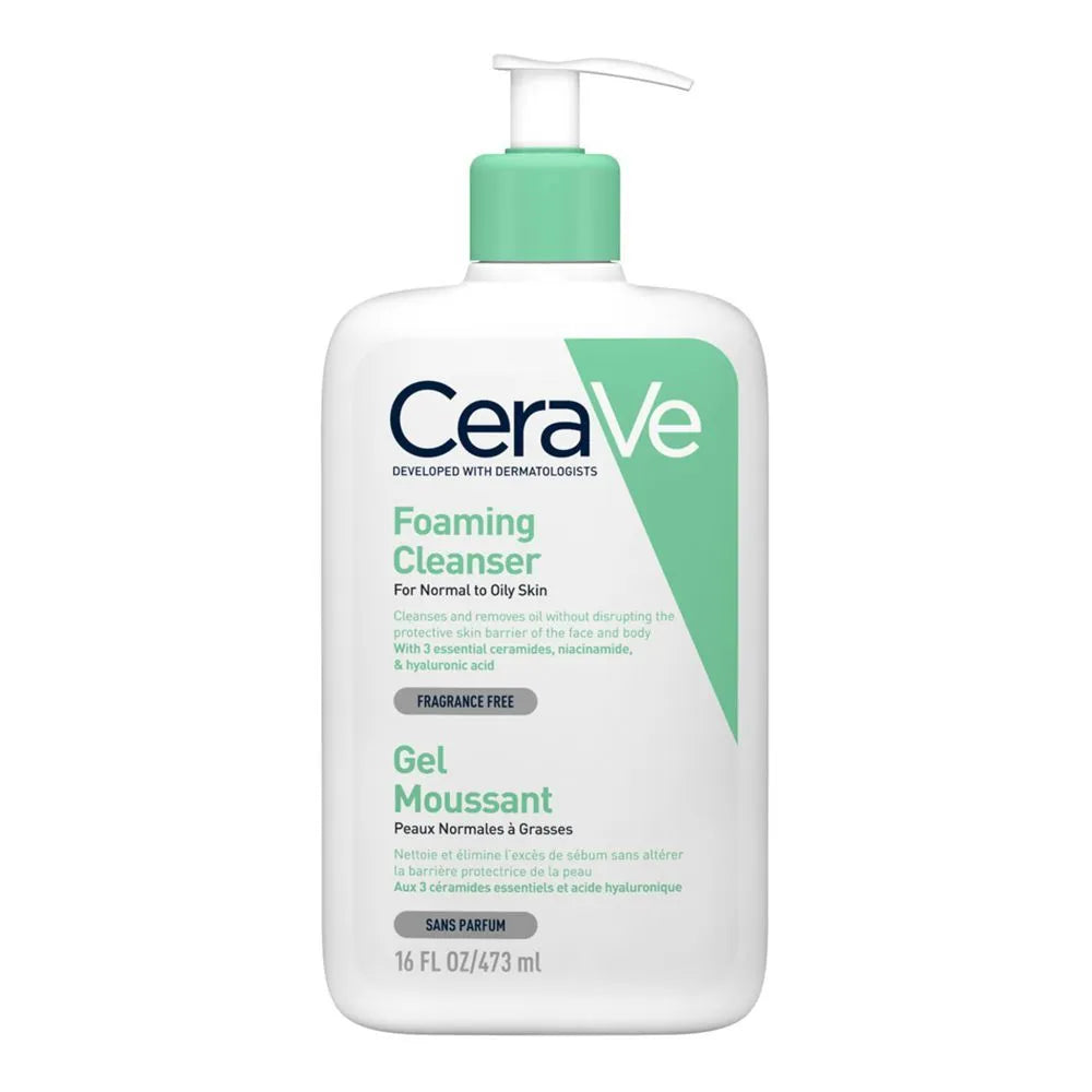CeraVe Foaming Facial Cleanser, Normal To Oily Skin - 473ml - Buy Online in Pakistan at Cosmia.pk