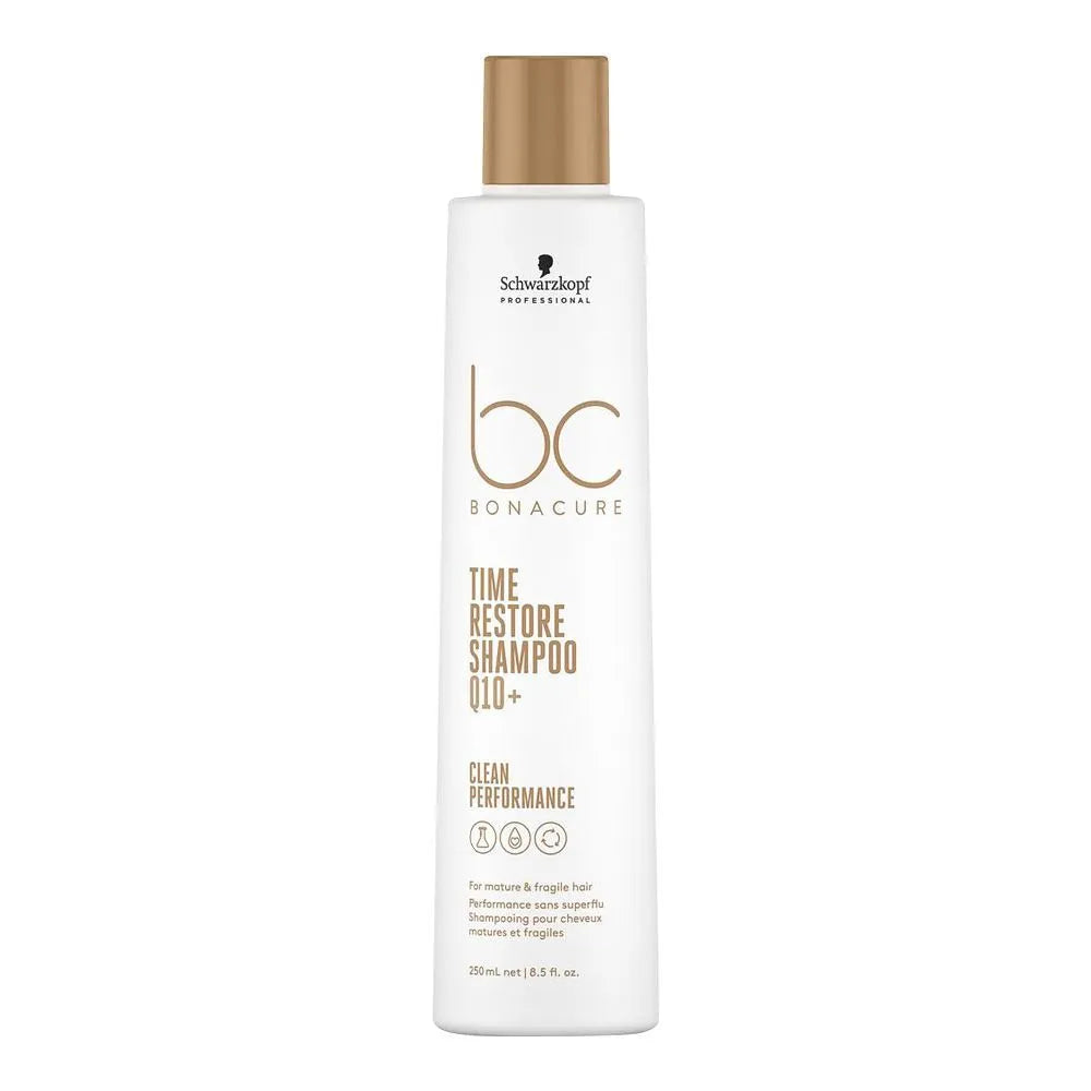 Schwarzkopf BC Bonacure Time Restore Q10+ Shampoo – For Mature & Fragile Hair – 250ml - Buy Online in Pakistan at Cosmia.pk