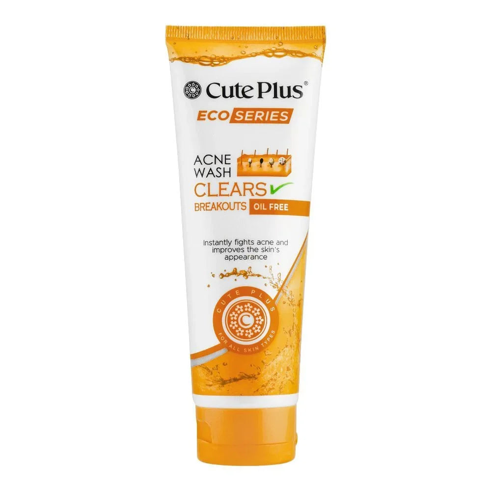 Cute Plus Eco Series Facial Foam Acne Clear Oil Free Face Wash - 100ml - Buy Online in Pakistan at Cosmia.pk