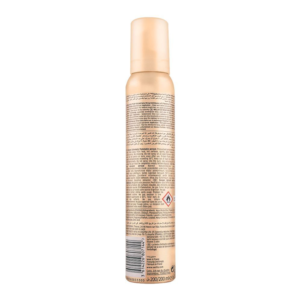 Wella Wellaflex 2Nd Day Volume 4 Hair Mousse 250ml - Buy Online in Pakistan at Cosmia.pk