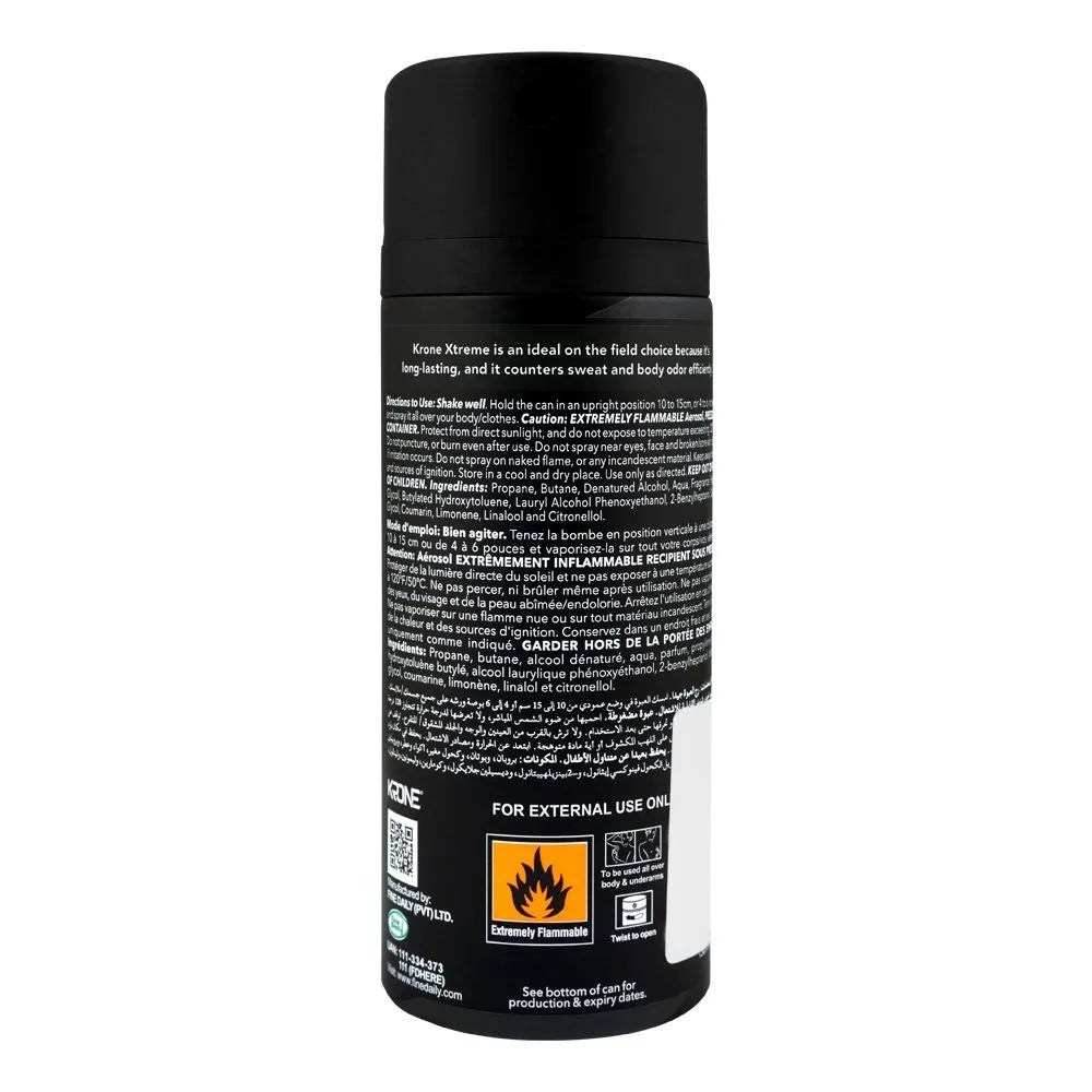 Krone Xtreme Dense Body Spray, For Men - 150ml - Buy Online in Pakistan at Cosmia.pk