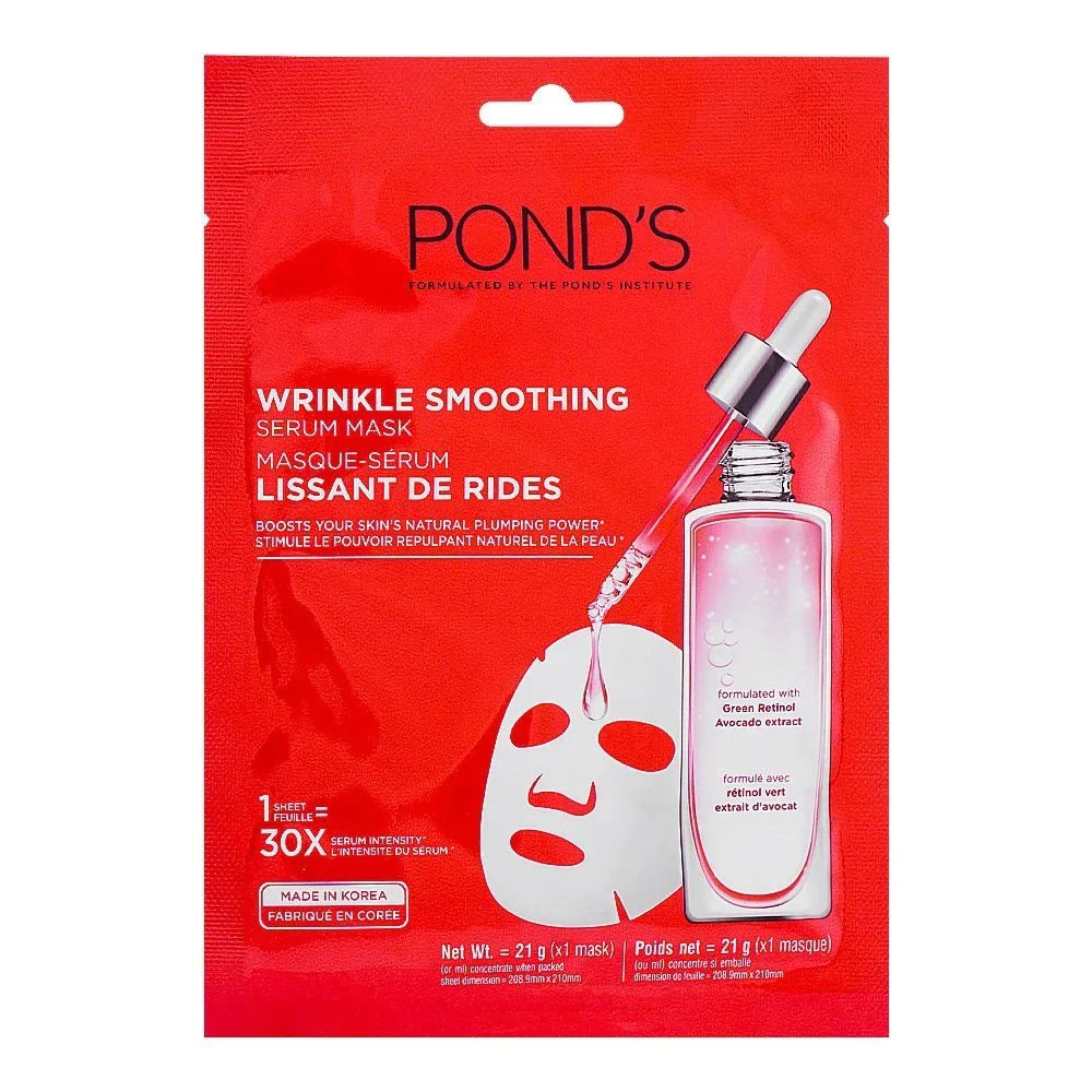 Ponds- Wrinkle Smoothing Correcting Serum Mask - 21g - Buy Online in Pakistan at Cosmia.pk
