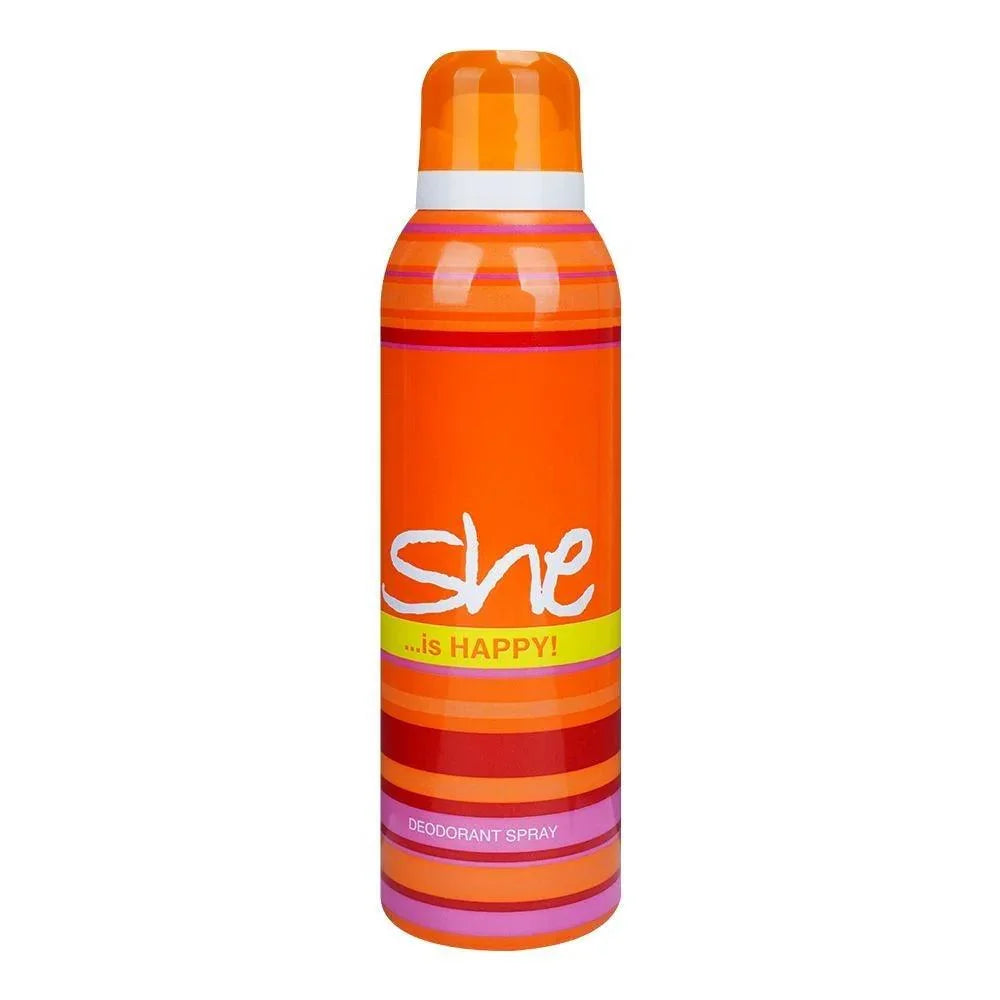 She Is Happy Deodorant Spray, For Women, 200ml - Buy Online in Pakistan at Cosmia.pk