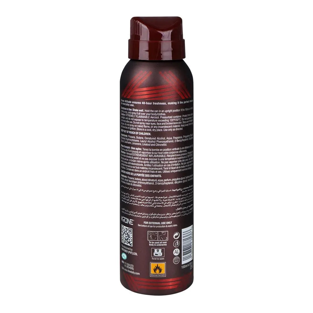 Krone Attitude Blast Body Spray For Men - 150ml - Buy Online in Pakistan at Cosmia.pk