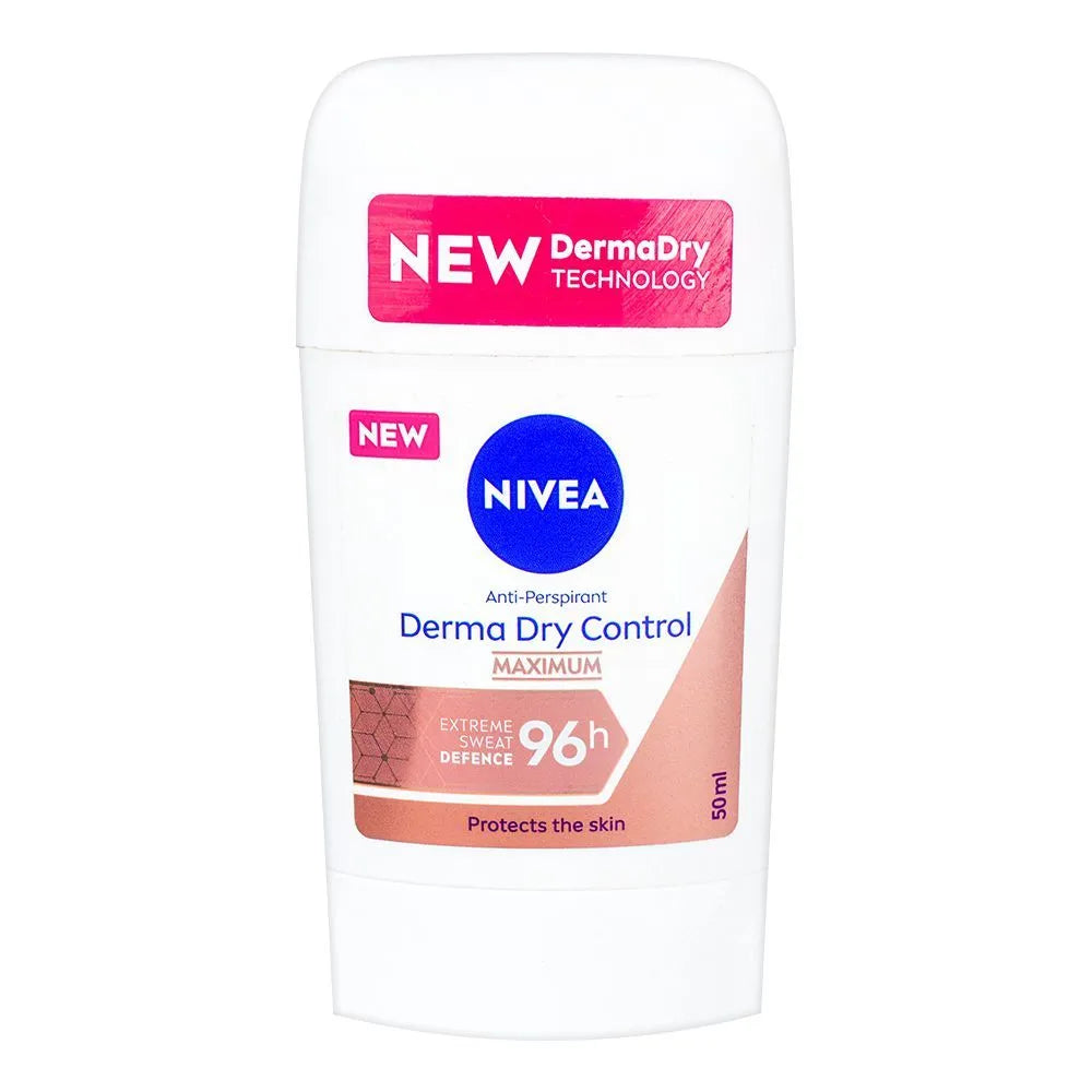 Nivea Derma Dry Control Maximum 96 H Antiperspirant Deodorant Stick - Buy Online in Pakistan at Cosmia.pk