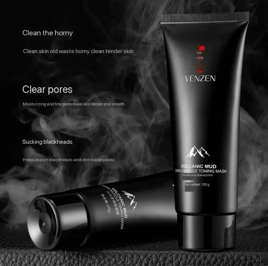 Venzen Volcanic Mud Mask 100g - Buy Online in Pakistan at Cosmia.pk