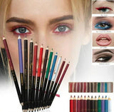 12 Pcs Double Head Lip Liner and Eye Liner Pencils Set - Buy Online in Pakistan at Cosmia.pk