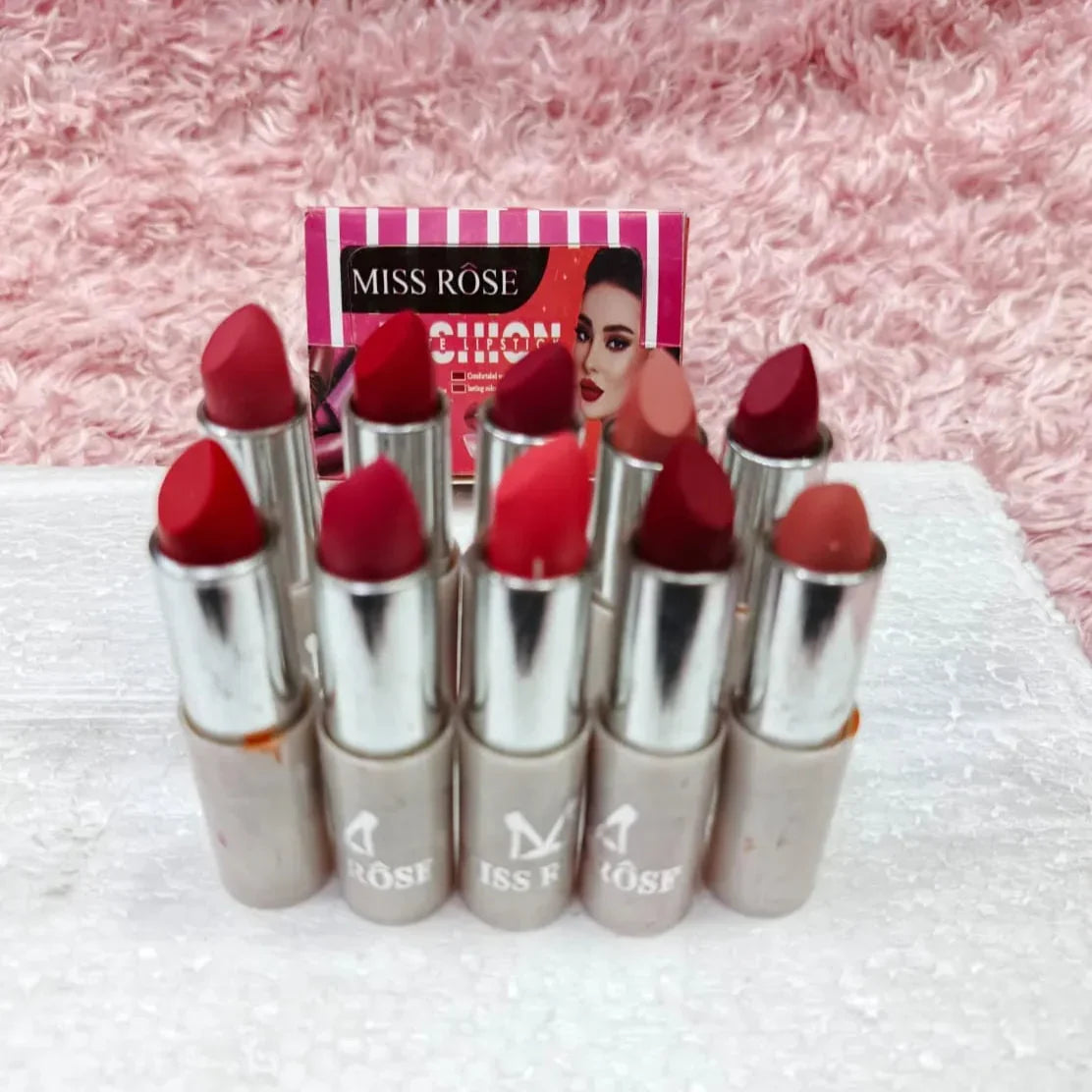 Miss Rose Lipsticks - 10 Pcs Set - Buy Online in Pakistan at Cosmia.pk