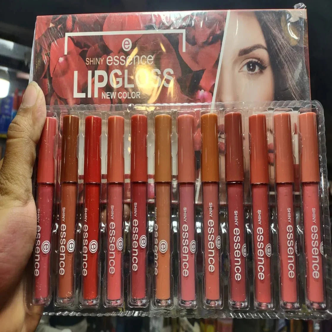 12 Pcs Shiny Essence Nude Lip Gloss - Buy Online in Pakistan at Cosmia.pk