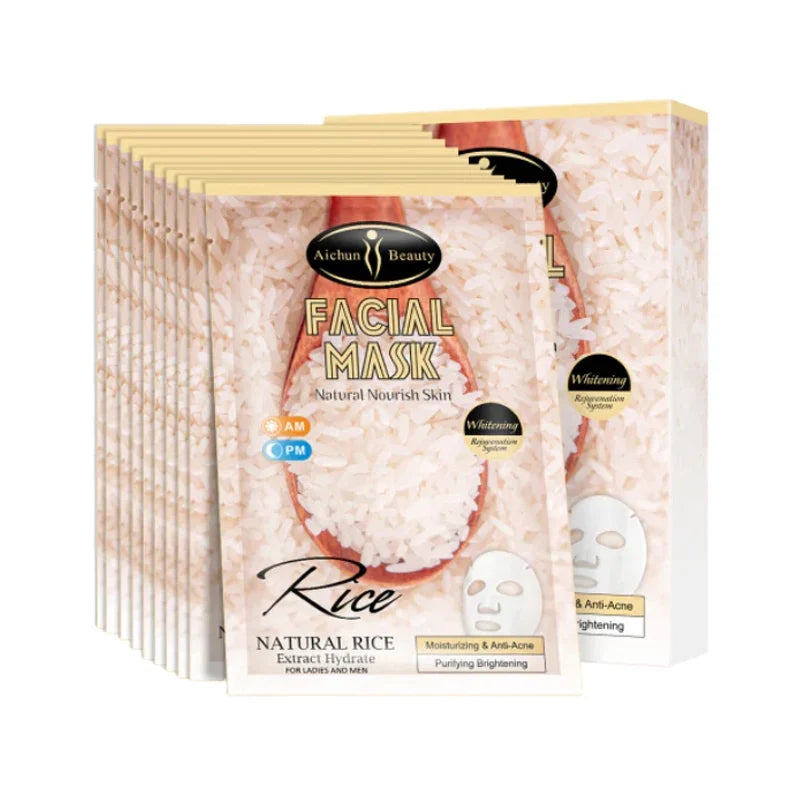 Aichun Beauty Rice Facial Skin Moisturizing Mask - Buy Online in Pakistan at Cosmia.pk