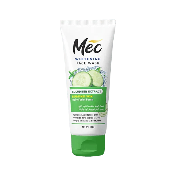 Mec Whitening Cucumber Extract Face Wash 100ML - Buy Online in Pakistan at Cosmia.pk