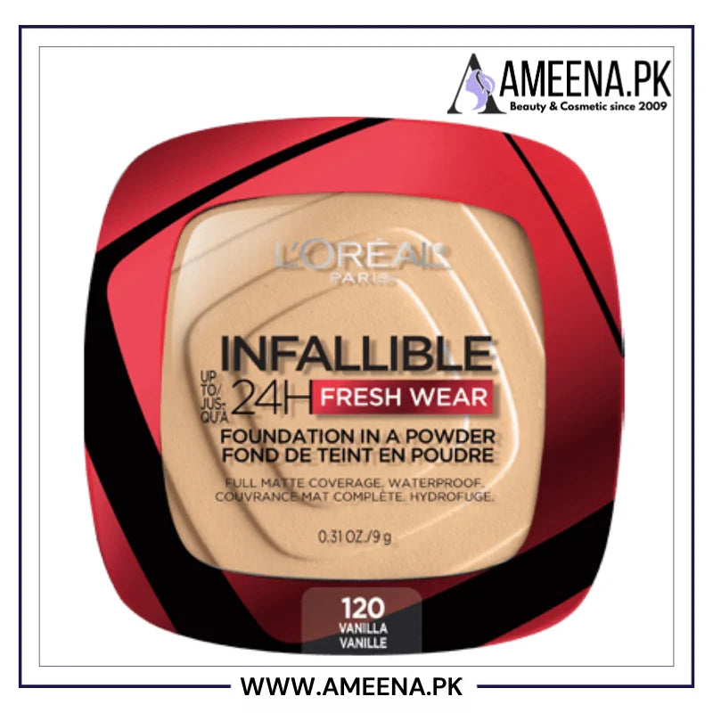 L'Oreal Paris Makeup Infallible Fresh Wear Foundation in a Powder - Buy Online in Pakistan at Cosmia.pk