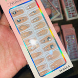 Professional Premium Series Artifical Nails With Free Stickers (24Pcs) - Buy Online in Pakistan at Cosmia.pk