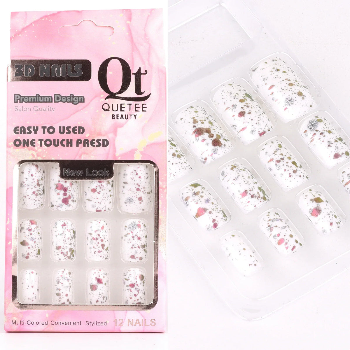 Quetee Beauty 3D Nails Premium Design Twelve - Buy Online in Pakistan at Cosmia.pk