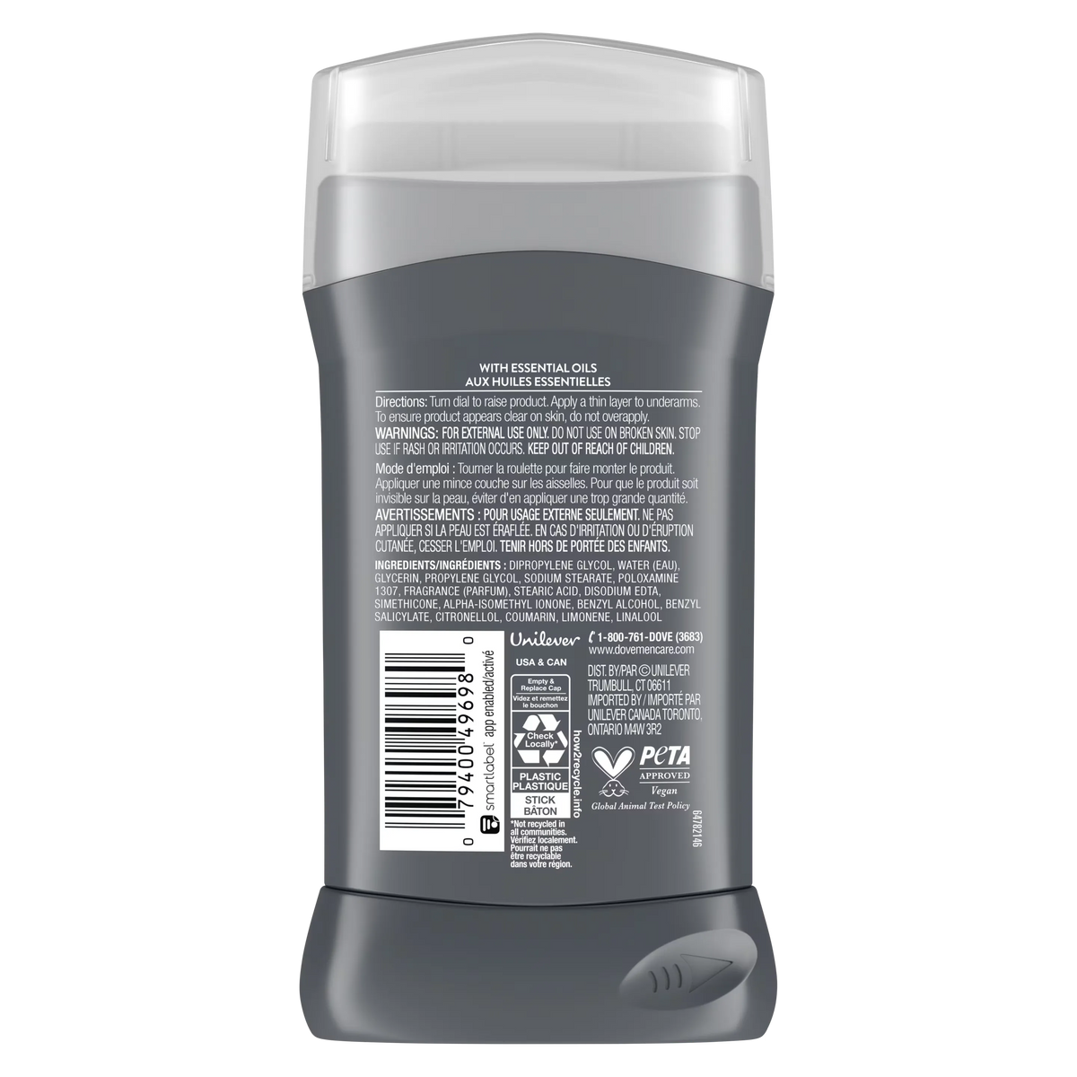 Dove Men+Care Midnight Classico Deodorant Stick - 85g - Buy Online in Pakistan at Cosmia.pk