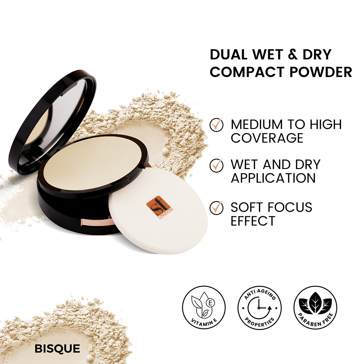 ST London - Dual Wet & Dry Compact Powder - Buy Online in Pakistan at Cosmia.pk