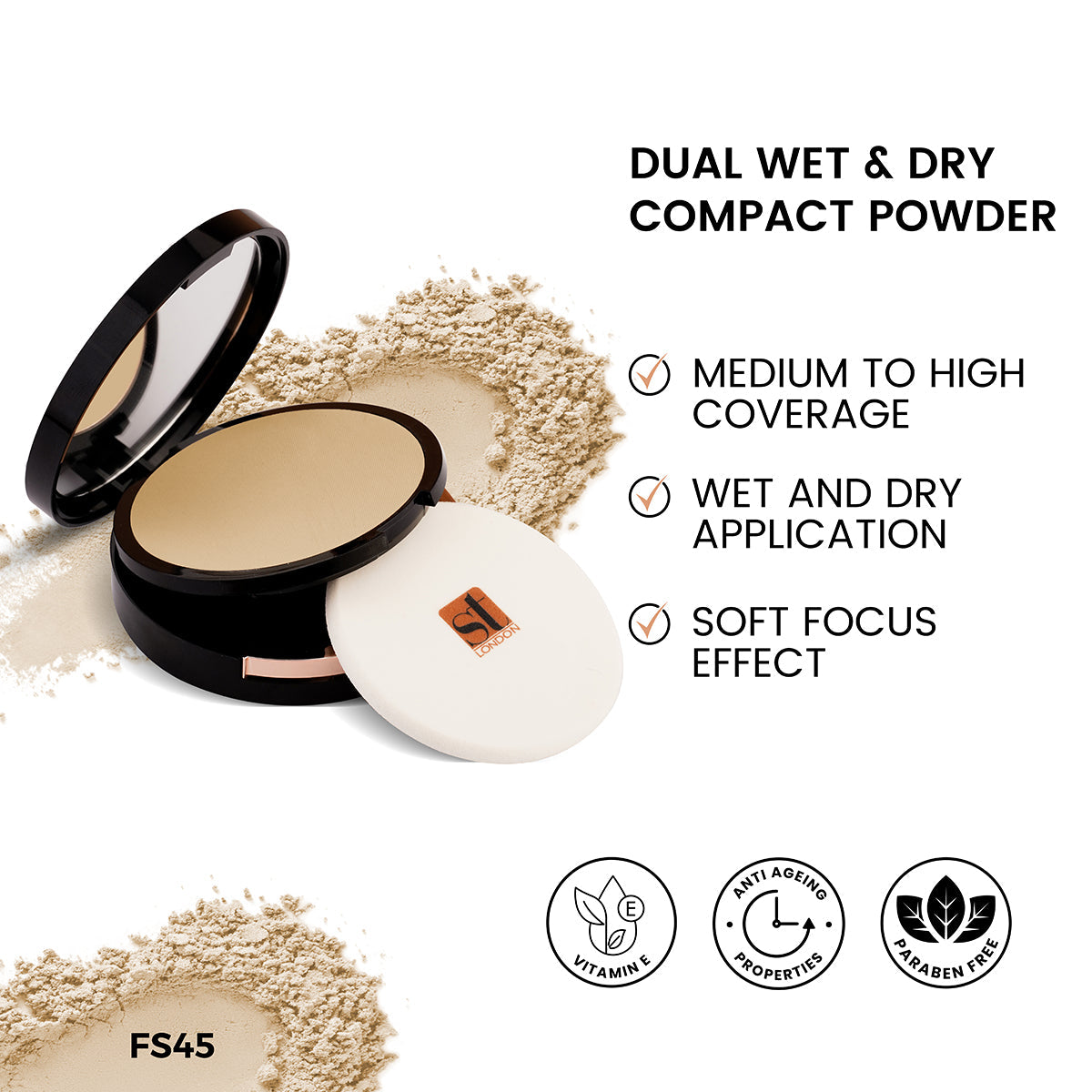 ST London - Dual Wet & Dry Compact Powder - Buy Online in Pakistan at Cosmia.pk