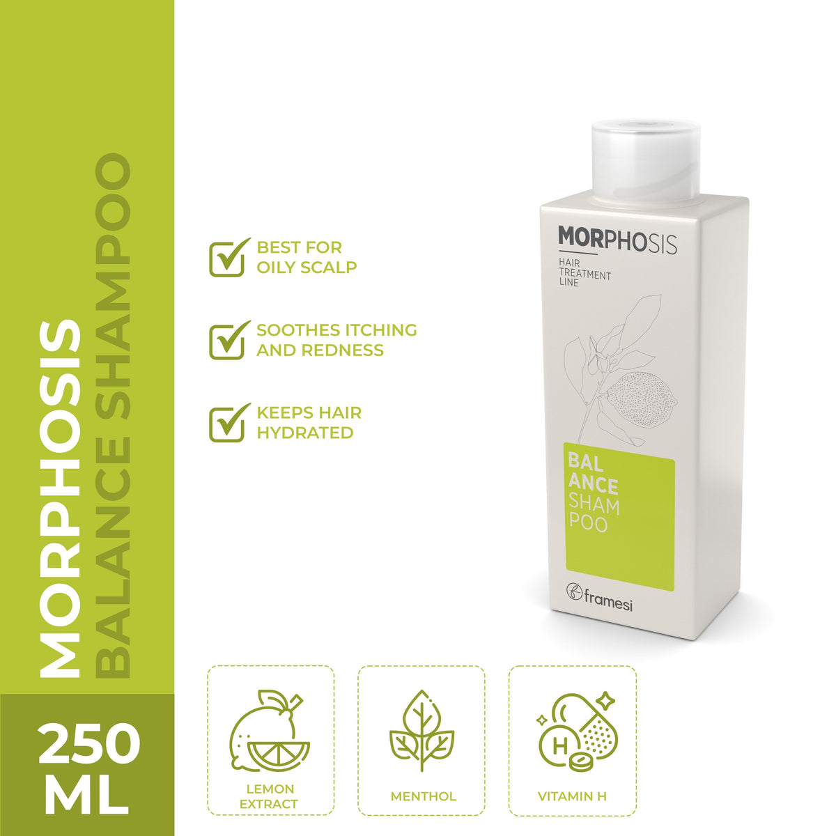 Framesi - Morphosis Balance Shampoo 250ml - Buy Online in Pakistan at Cosmia.pk
