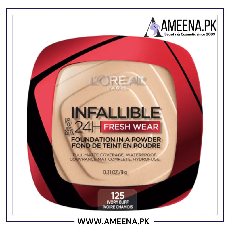 L'Oreal Paris Makeup Infallible Fresh Wear Foundation in a Powder - Buy Online in Pakistan at Cosmia.pk