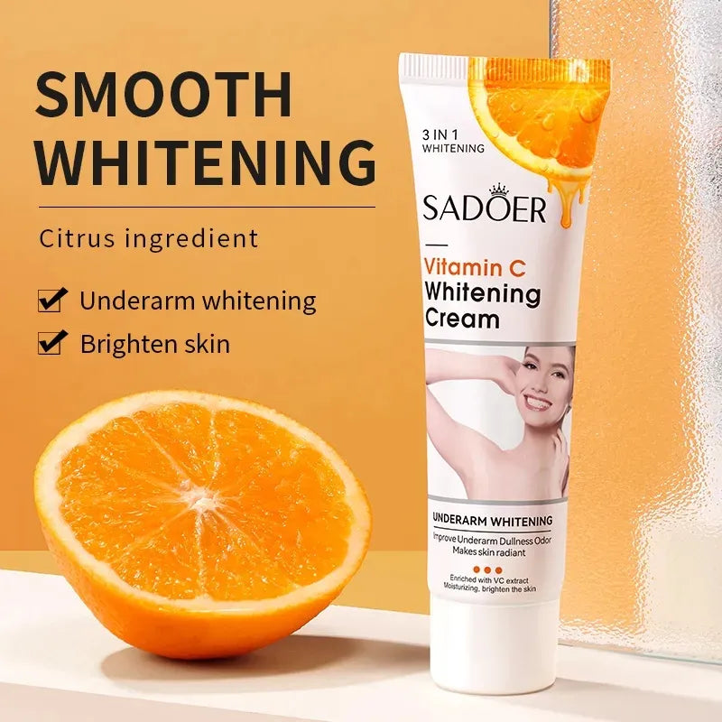 SADOER 3 IN 1 Vitamin C Underarm & Private Parts Whitening Cream - Buy Online in Pakistan at Cosmia.pk