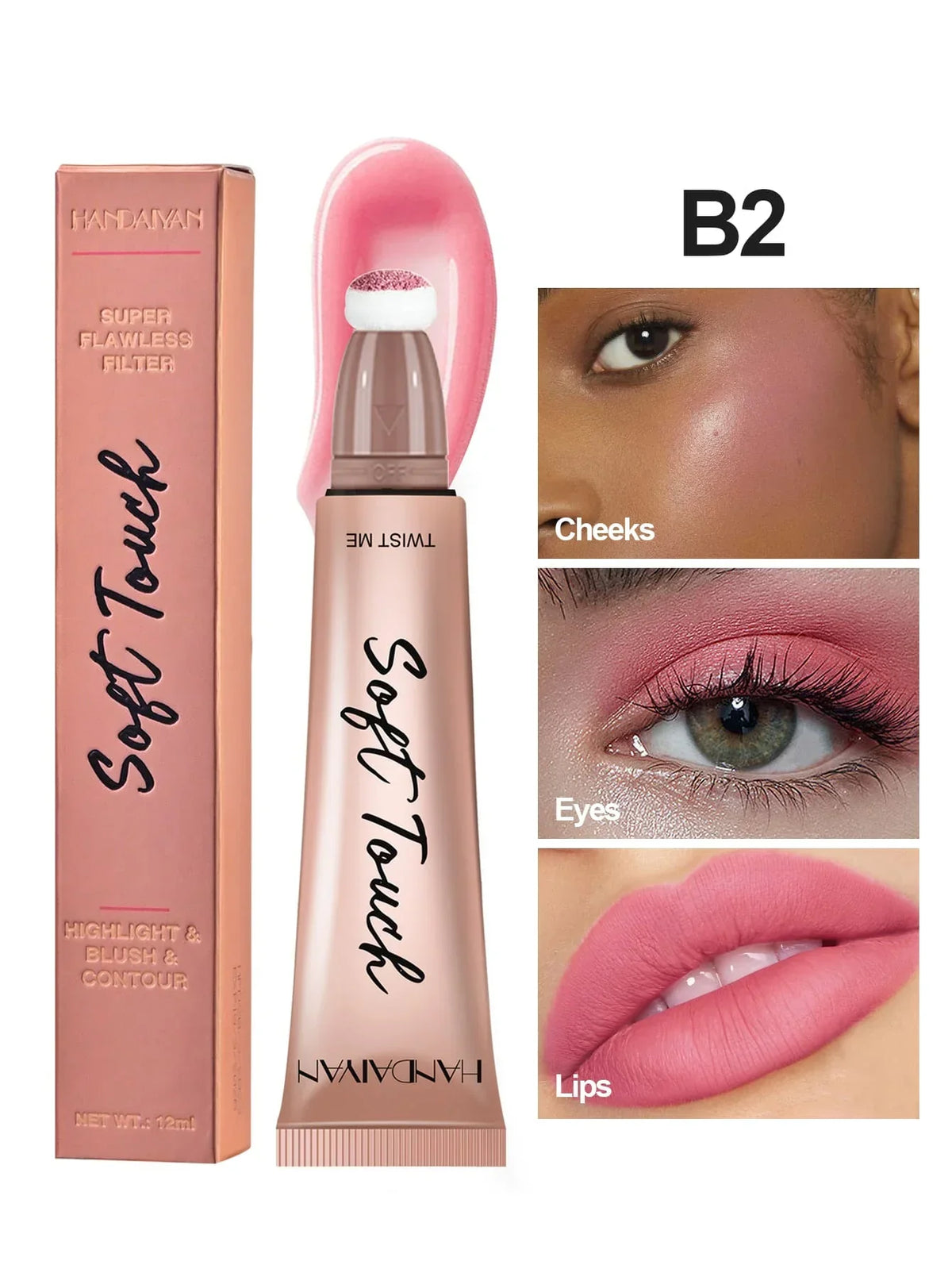 Handaiyan Puff Tube Blush & Highlighter Each - Buy Online in Pakistan at Cosmia.pk