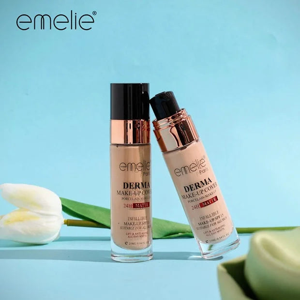 Emelie Derma Makeup Cover Foundation - 25ml - Buy Online in Pakistan at Cosmia.pk