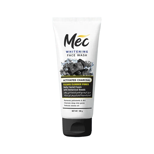 Mec Whitening Activated Charcoal Face Wash 100ML - Buy Online in Pakistan at Cosmia.pk