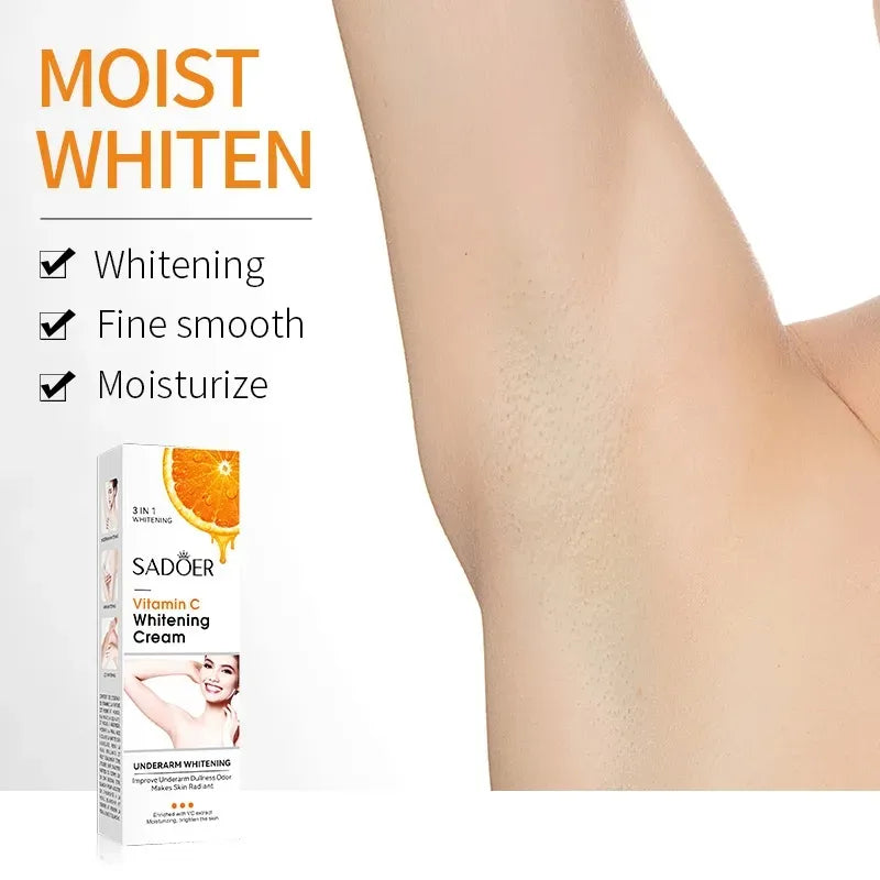 SADOER 3 IN 1 Vitamin C Underarm & Private Parts Whitening Cream - Buy Online in Pakistan at Cosmia.pk