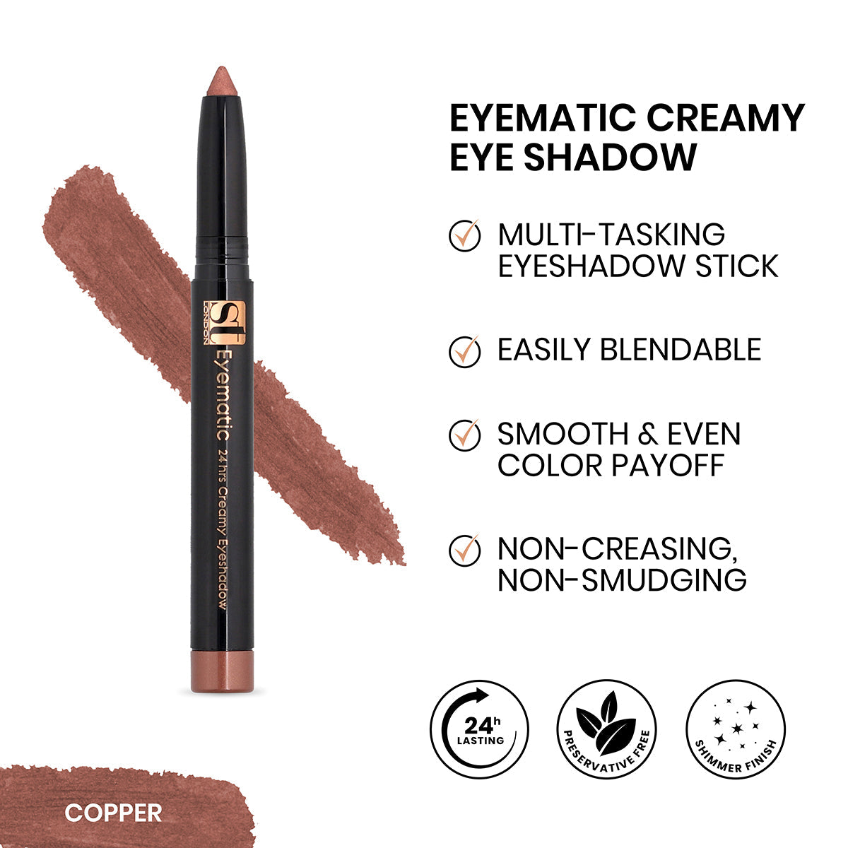 ST London - Eyematic Creamy Eye Shadow - Buy Online in Pakistan at Cosmia.pk
