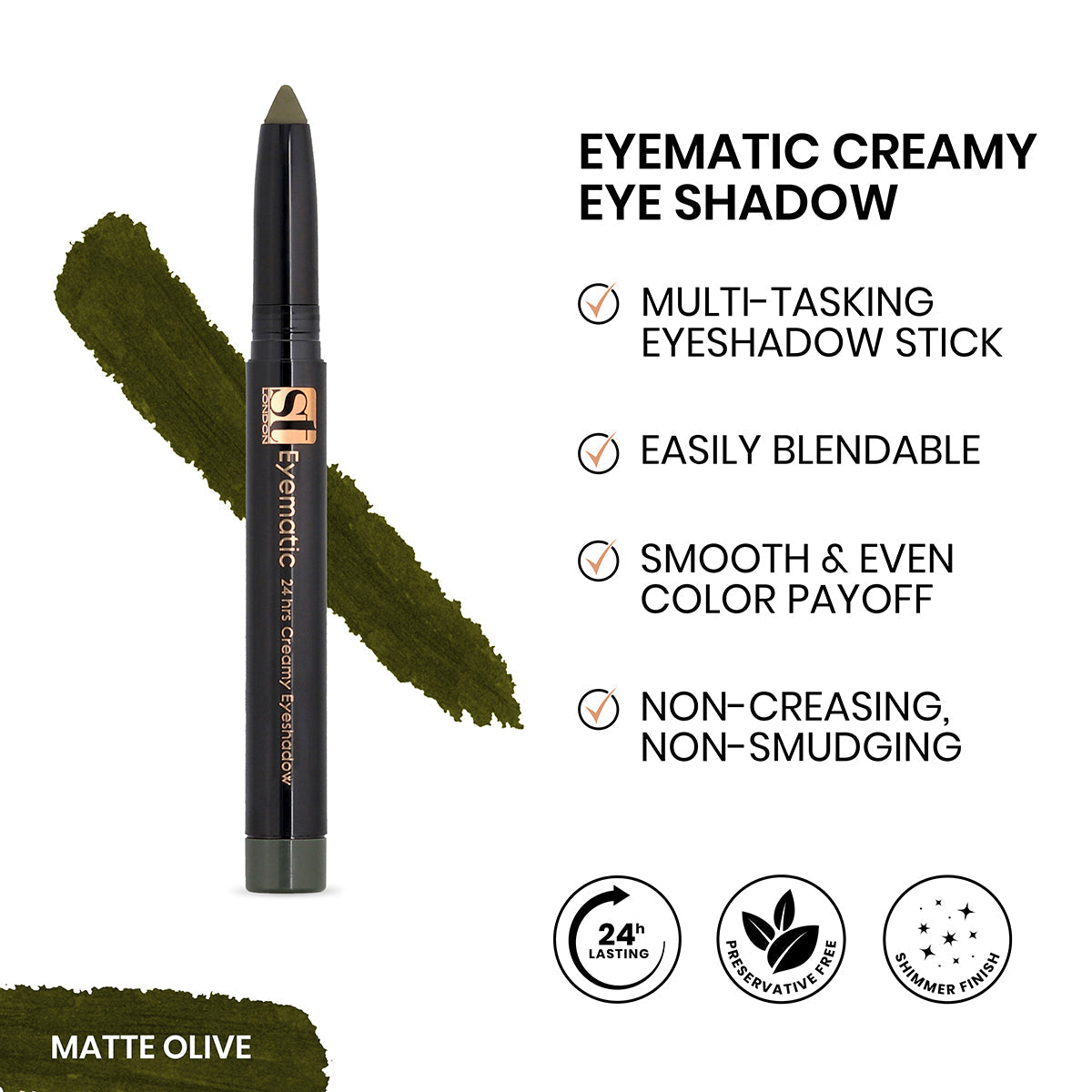 ST London - Eyematic Creamy Eye Shadow - Buy Online in Pakistan at Cosmia.pk