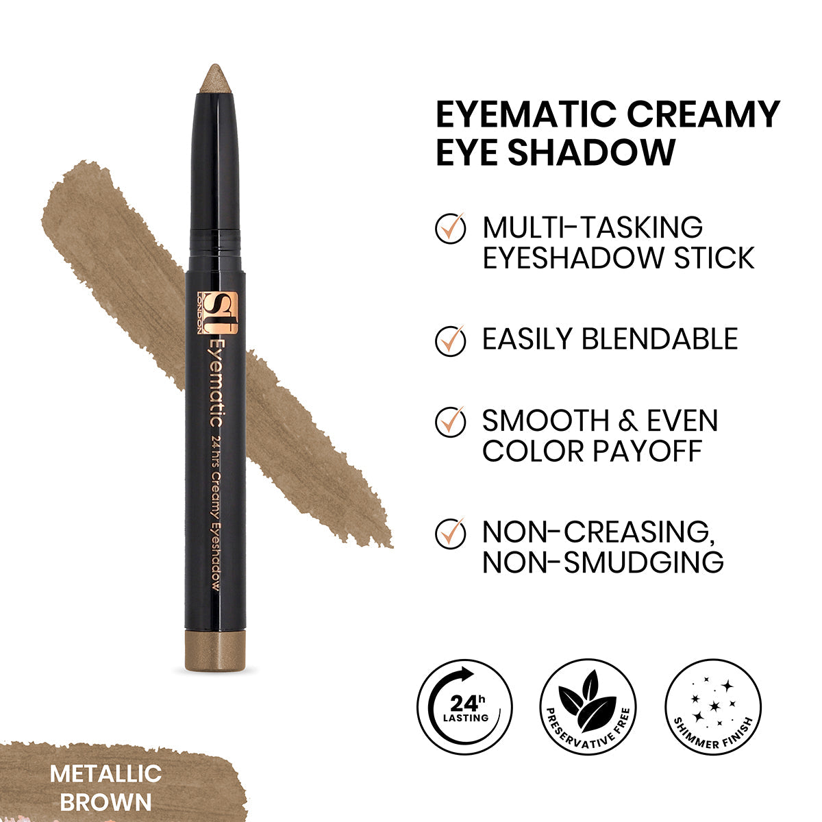 ST London - Eyematic Creamy Eye Shadow - Buy Online in Pakistan at Cosmia.pk