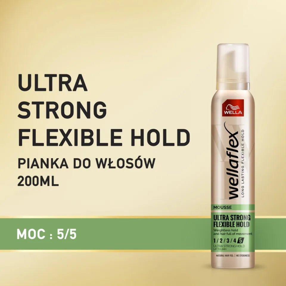 Wella Wellaflex Flexible Ultra Strong Hold Mousse - Buy Online in Pakistan at Cosmia.pk