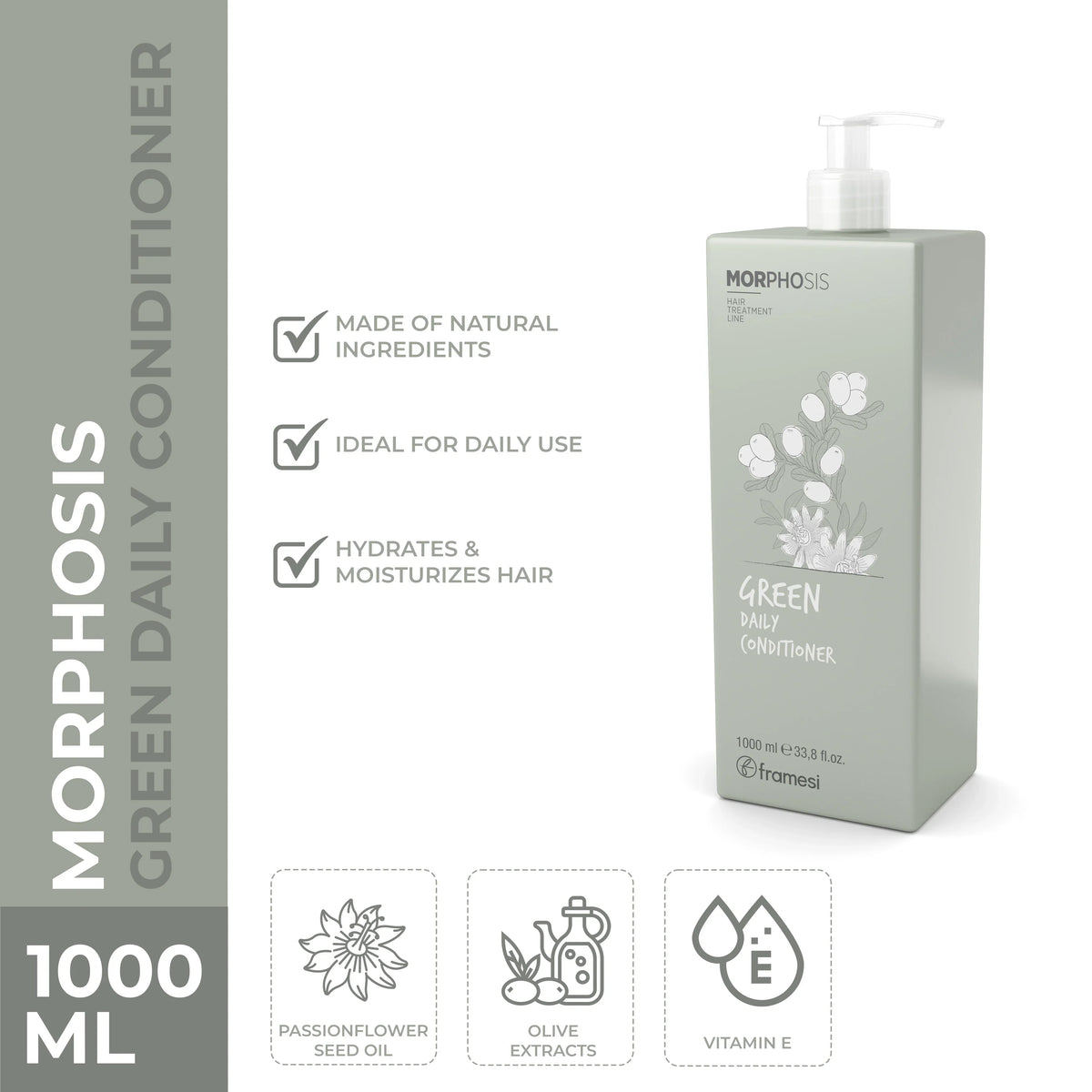 Framesi - Green Daily Conditioner - 1000 ml - Buy Online in Pakistan at Cosmia.pk