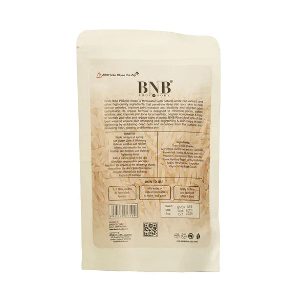 BNB Rice Extract Mask (Original) - 120gm - Buy Online in Pakistan at Cosmia.pk