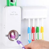 Touch Me Press Toothpaste Dispenser With Toothbrush Holder - Buy Online in Pakistan at Cosmia.pk