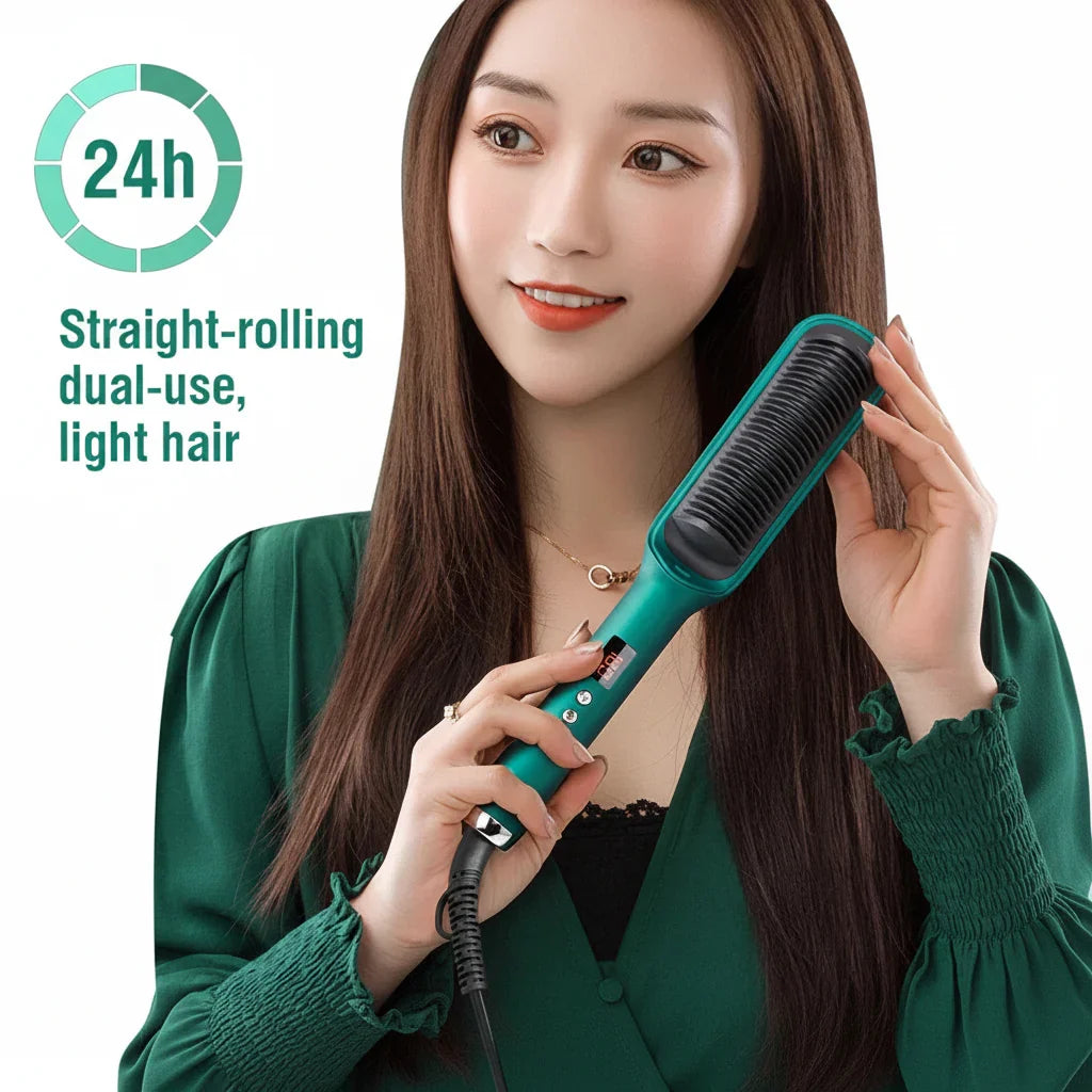 909 LED Hair Straightening Brush - Buy Online in Pakistan at Cosmia.pk
