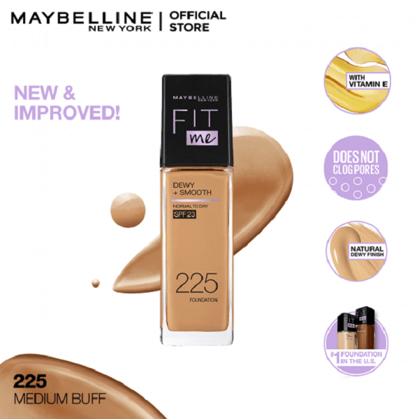 Original Maybelline New York Fitme Dewy & Smooth Liquid Foundation - Buy Online in Pakistan at Cosmia.pk
