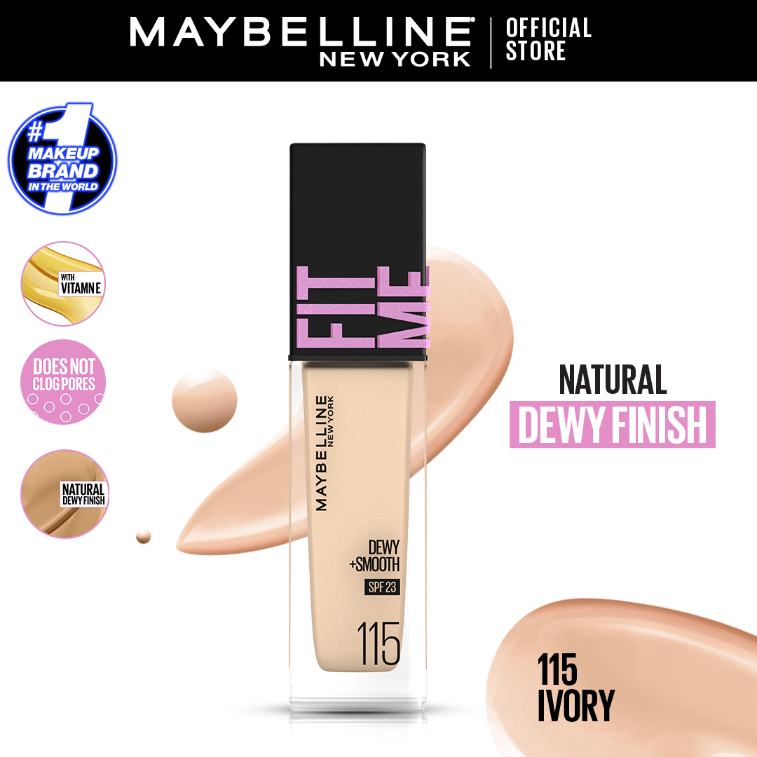 Original Maybelline New York Fitme Dewy & Smooth Liquid Foundation - Buy Online in Pakistan at Cosmia.pk