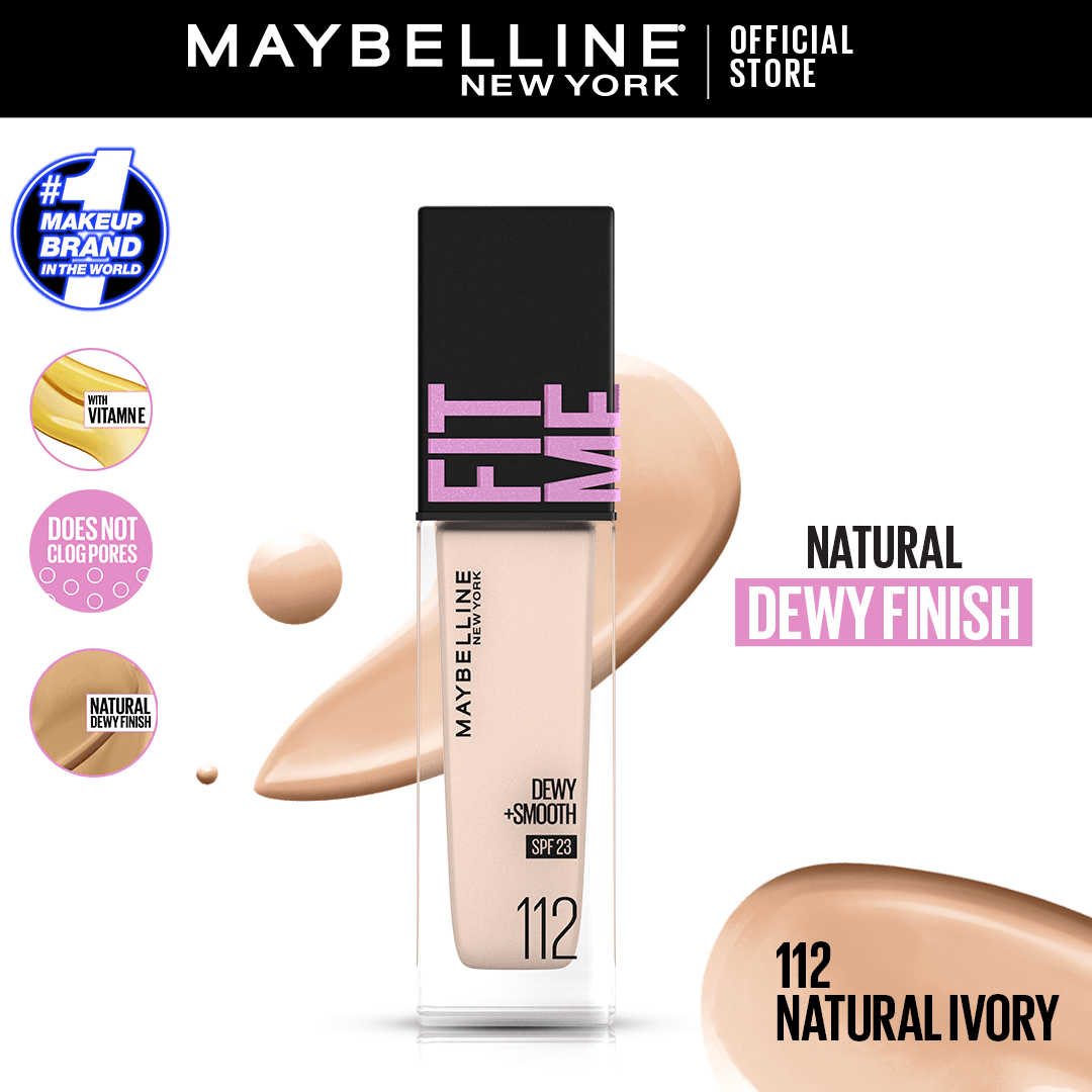 Original Maybelline New York Fitme Dewy & Smooth Liquid Foundation - Buy Online in Pakistan at Cosmia.pk